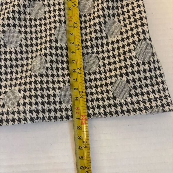 Talbots Medium Jacquard Dot Houndstooth Knit Bateau Neck Sweater Top Black/White - Picture 11 of 12